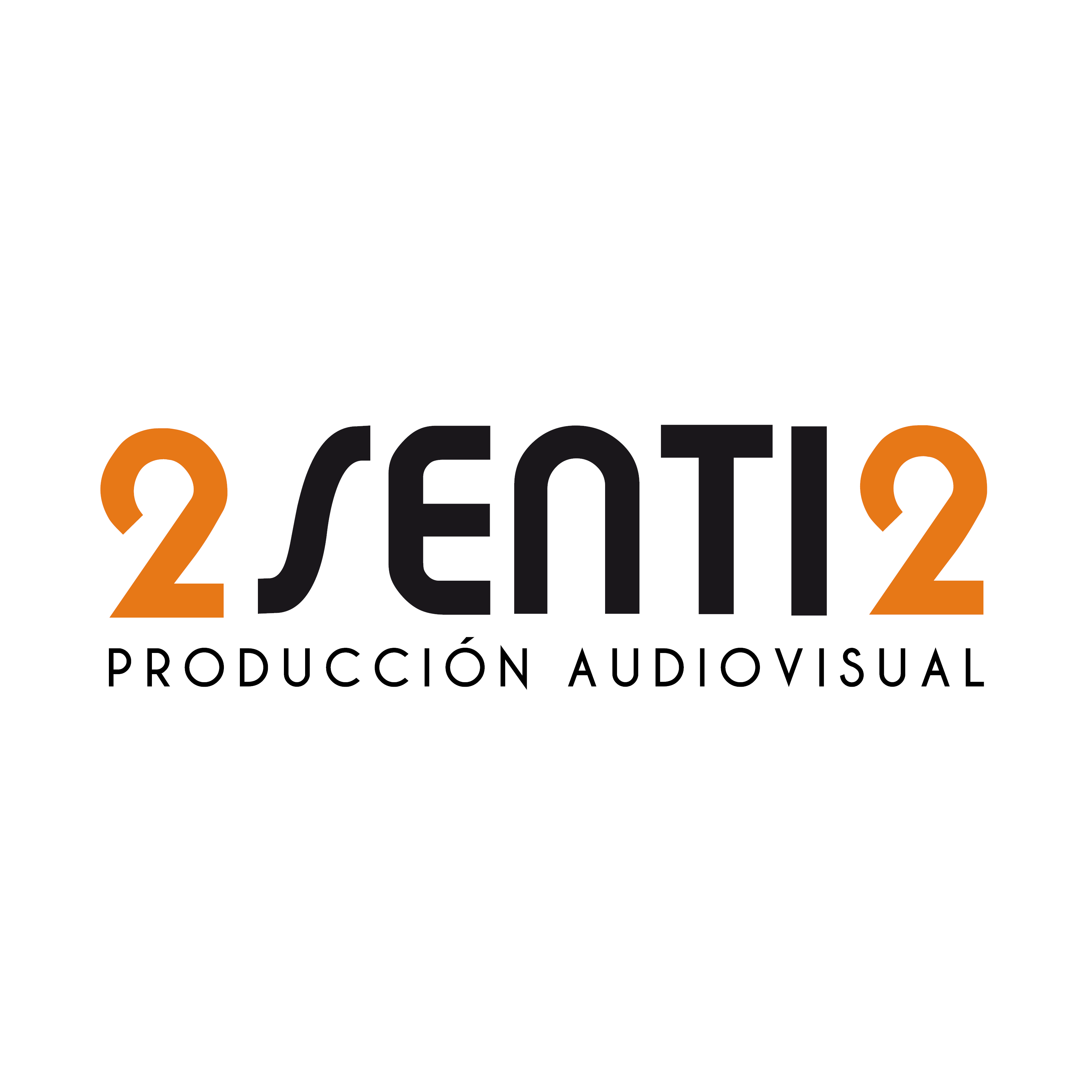 El logotipo diseñado para 2SENTI2 Producción Audiovisual combina simplicidad y modernidad, logrando transmitir profesionalismo y creatividad. Su diseño destaca por el uso de una tipografía limpia y equilibrada, que refuerza la claridad y la confianza de la marca.

El nombre se presenta con una composición visual dinámica: el número 2 aparece al inicio y al final en naranja, un color asociado con la energía, la innovación y la comunicación efectiva, elementos esenciales en la producción audiovisual. 

El contraste con el color negro, utilizado en la palabra "SENTI", aporta seriedad y profesionalismo, subrayando la capacidad técnica de la empresa.

La estructura del logotipo genera un equilibrio visual, mientras que el nombre "2SENTI2" alude a la conexión con los sentidos, clave en la experiencia audiovisual, reforzando la idea de una marca que impacta tanto en lo emocional como en lo sensorial. 

El subtítulo “Producción Audiovisual” en mayúsculas agrega formalidad y aclara el propósito de la empresa, cerrando el diseño con un toque de sobriedad.