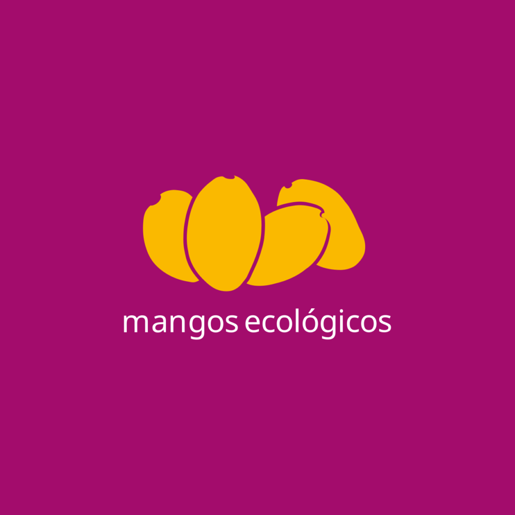 El logotipo de mangos ecológicos destaca por su enfoque minimalista y su conexión visual con la esencia de los mangos de la Axarquía. 






El diseño presenta cuatro mangos de pie, alineados uno al lado del otro, simbolizando unidad, sencillez, calidad y frescura, con colores que reflejan las etapas del mango maduro: un amarillo vibrante y un tono morado rojizo, evocando su característico aspecto natural. 






La simplicidad de las formas resalta la elegancia del producto y refuerza su carácter ecológico, mientras que la combinación de colores captura la riqueza de los mangos cultivados en esta emblemática región.